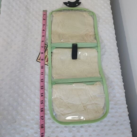 Cosmepak Travel Cosmetic Pouch With Mirror Hanging Folding NWT Clear Compartment - Picture 7 of 13